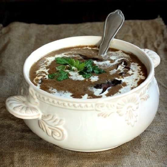 Mushroom Soup - Recipe photo by rustic kitchen