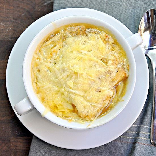 Classic French Onion Soup - Recipe photo by PinchandSwirl
