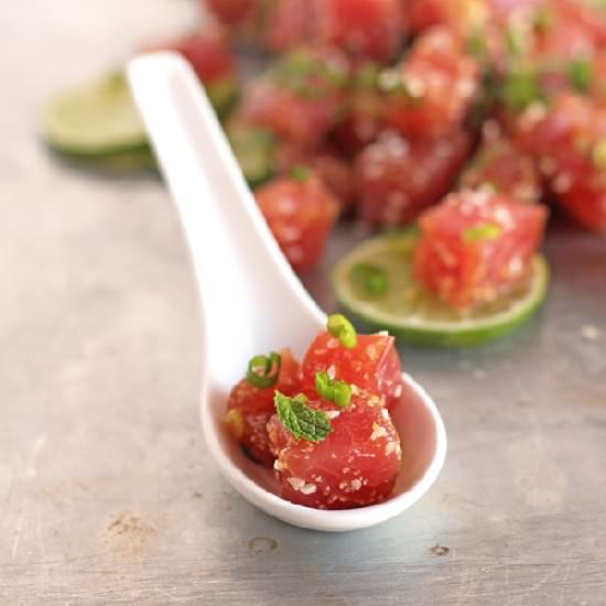 Ahi Tuna Ceviche - Recipe photo by meatified