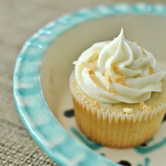 Coconut Cupcakes - Recipe photo by maycontainsugar