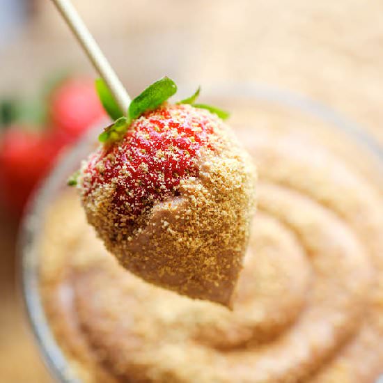 Chocolate Cheesecake Dip - Recipe photo by damndelicious