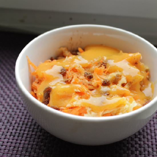 Carrot Cake with Persimmon Sauce - Recipe photo by withanopenmind