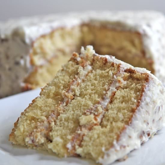 Old Fashioned Italian Cream Cake - Recipe photo by divascancook