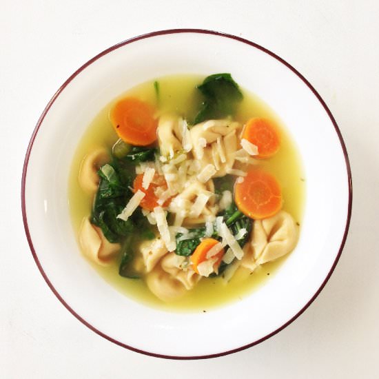 Tortellini En Brodo (Broth) - Recipe photo by TheSkinnyFork