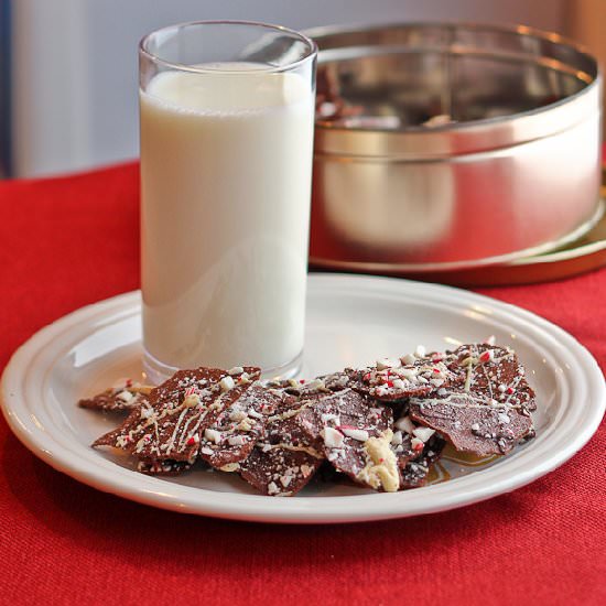 Cocoa Peppermint Cookie Bark - Recipe photo by LauraofTheSpicedLife