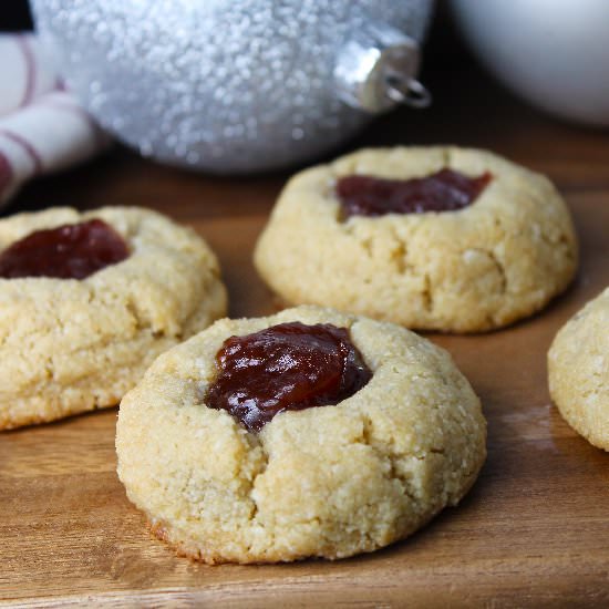 Gluten Free Thumbprint Cookies - Recipe photo by spinach4breakfast