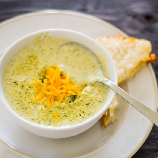 Creamy Broccoli Cheddar Soup - Recipe photo by Rumela