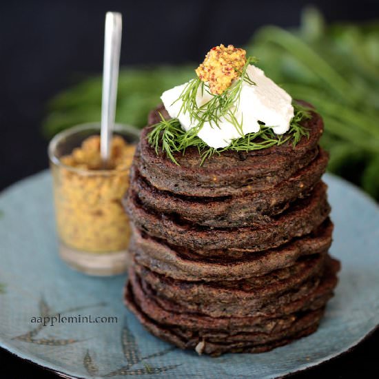 Savoury Buckwheat Pancakes - Recipe photo by aapplemint