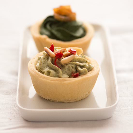 Broccoli and Spinach Canapes - Recipe photo by Vegandare