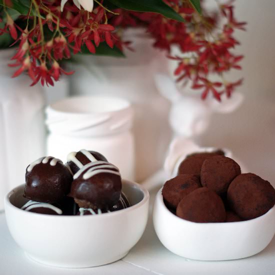 Passionfruit Truffles - Recipe photo by simmerandboyle