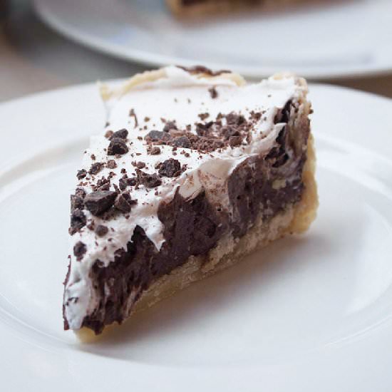 Chocolate Mousse Pie - Recipe photo by thehomesteady