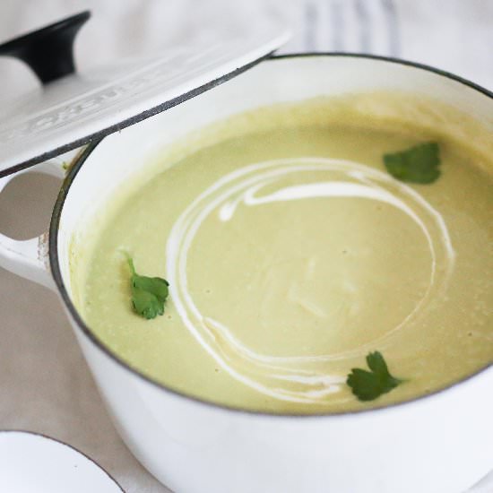 Creamy Celeriac & Fennel Soup - Recipe photo by Feasting at Home