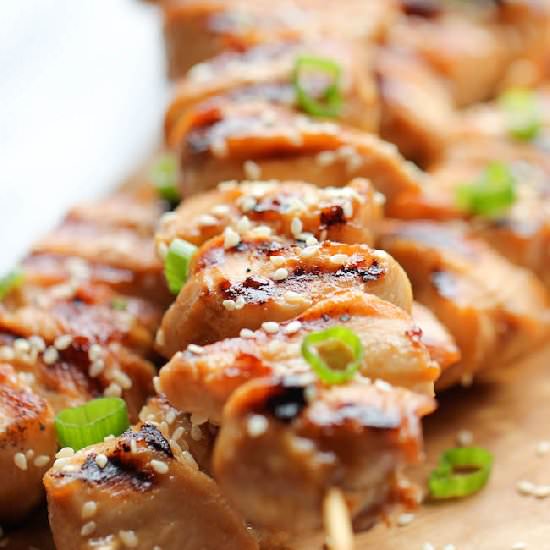 Chicken Teriyaki Kabobs - Recipe photo by damndelicious