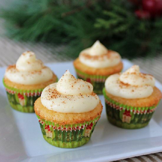 Eggnog Cupcakes - Recipe photo by If You Give A Blonde A Kitchen