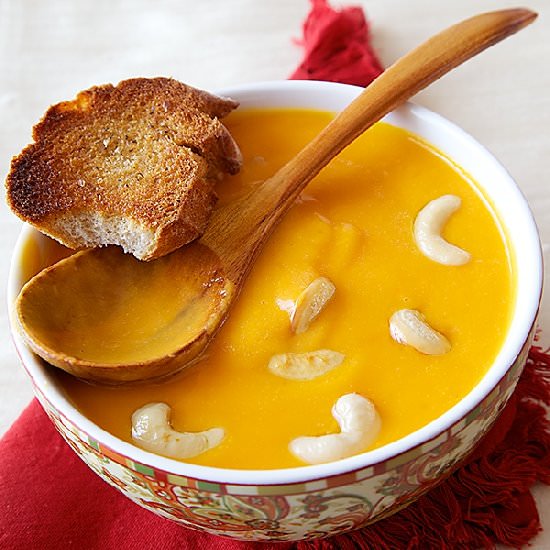 Pumpkin Bell Pepper Lentil Soup - Recipe photo by anushruti