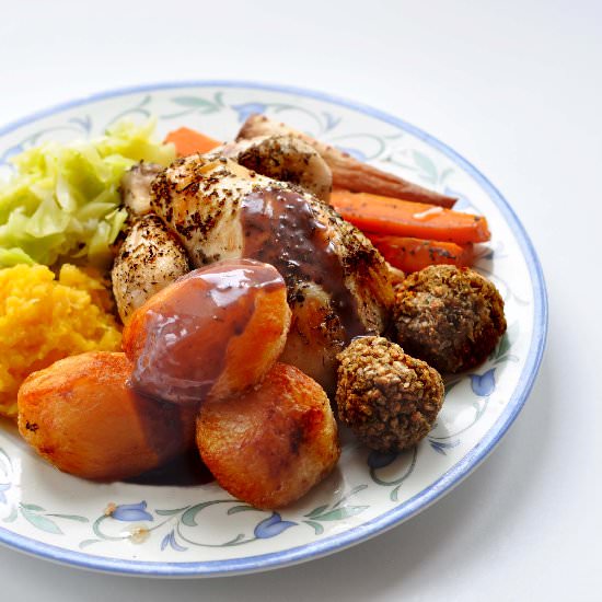 Christmas Dinner for One - Recipe photo by Tony Rose