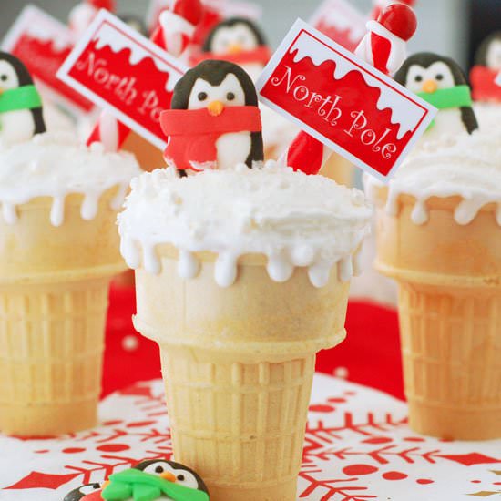 North Pole Dirt Cake Cones - Recipe photo by thesweetchick