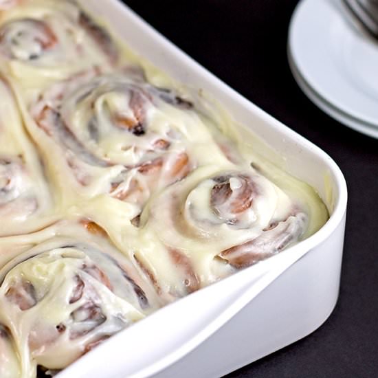 Cinnabon Rolls - Recipe photo by The Midnight Baker