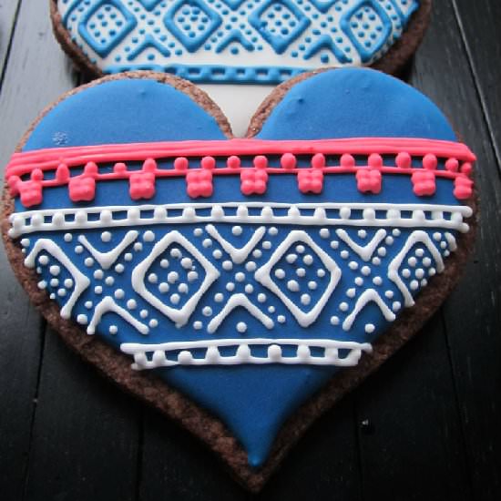 Knitting Inspired Cookies - Recipe photo by Clairellyn