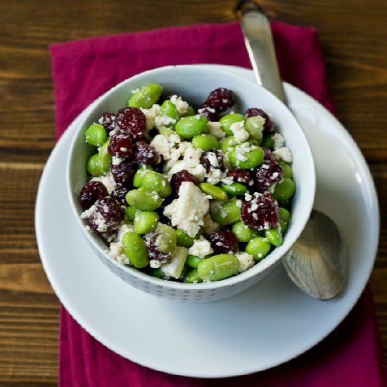 Edamame, Cranberry, & Feta Salad - Recipe photo by LoveandZest