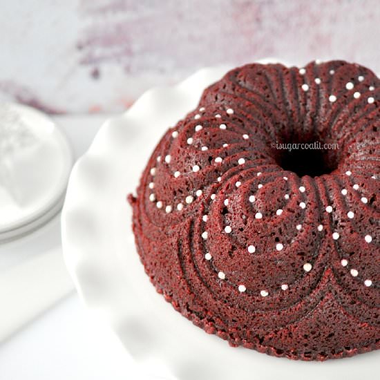 Creme de Cassis Red Velvet Bundt - Recipe photo by I Sugar Coat It