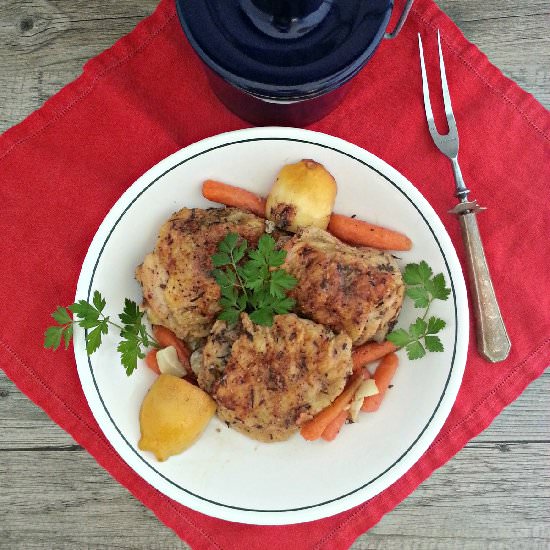 Lemon and Garlic Roasted Chicken - Recipe photo by simplysophisticatedcooking