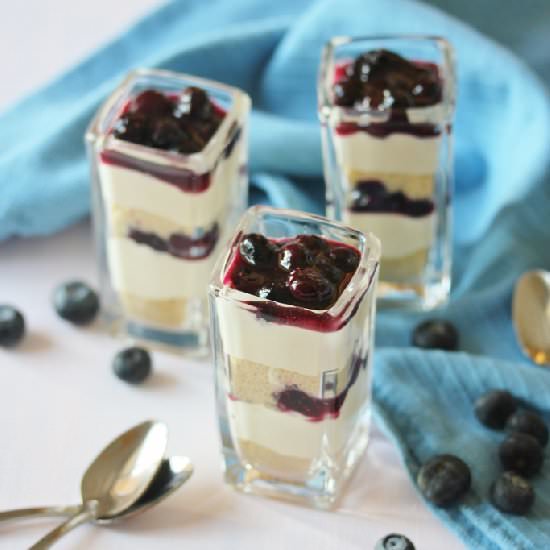 Blueberry Cheesecake Pots - Recipe photo by Beela