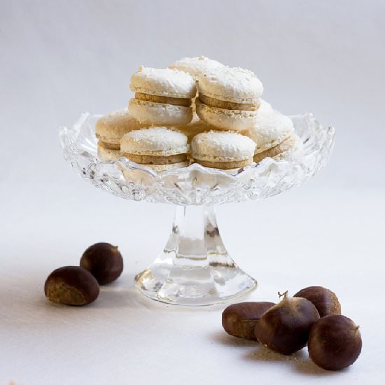 Chestnut Macarons - Recipe photo by jessicasdinnerparty
