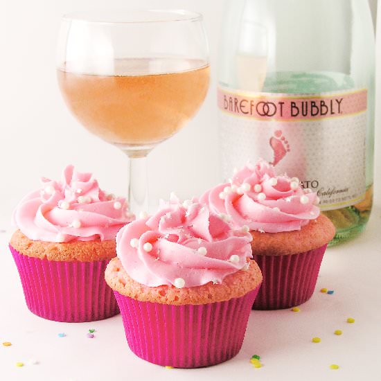 Raspberry Pink Champagne Cupcakes! - Recipe photo by easybaked