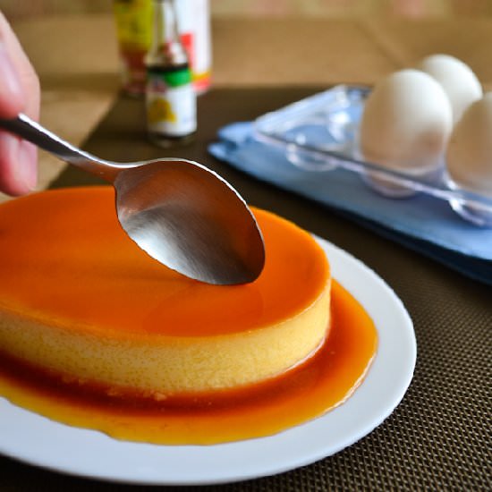 Baked Flan - Recipe photo by onechoppingboard