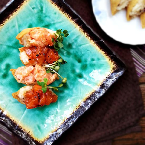 Tofu Pockets (Inari) - Recipe photo by cherryonmysundae