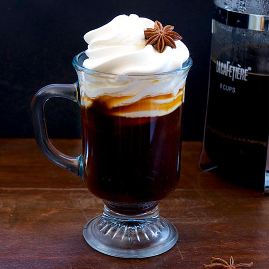 Anise Cream Rye Spiked Coffee - Recipe photo by stirandstrain