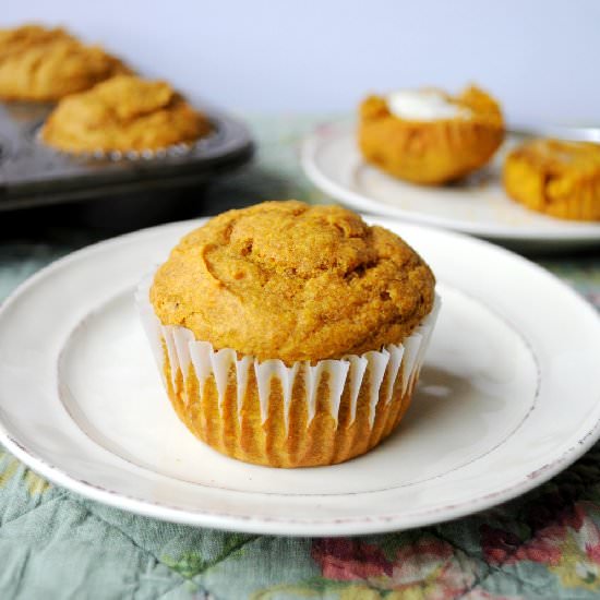 The Best Healthy Pumpkin Muffins - Recipe photo by kimscravings