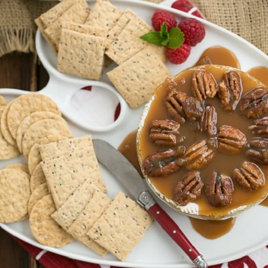 Baked Camembert with Caramel - Recipe photo by thatskinnychickcanbake