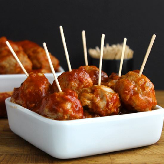 Champagne Turkey Meatballs - Recipe photo by TheHealthyMaven