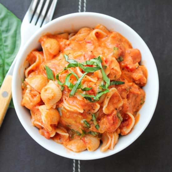 Gluten Free Pasta in Rose Sauce - Recipe photo by thehonoursystem