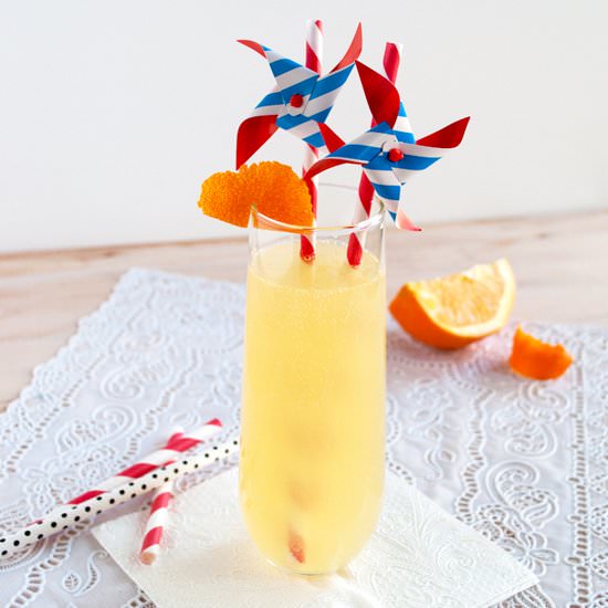 Citrus Sparkler Cocktail - Recipe photo by InMyRedKitchen