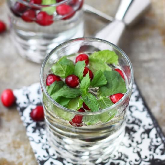 Sparkling Cranberry Cocktails - Recipe photo by cookingforkeeps