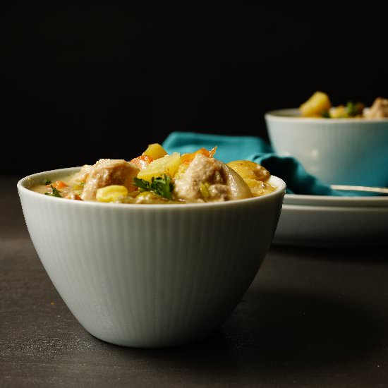 Slow Cooker Pork Soup - Recipe photo by theskinnypot