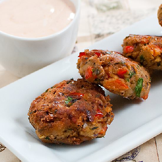 Vegetarian Black-Eyed Pea Fritters - Recipe photo by baked in