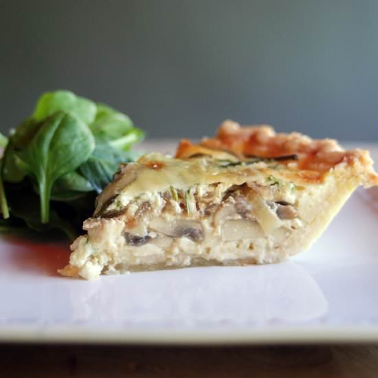 Mushroom quiche - Recipe photo by loveandduckfat