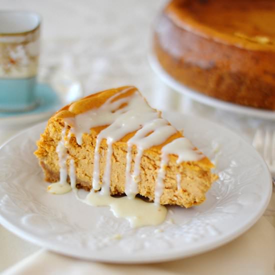White Chocolate Pumpkin Cheesecake - Recipe photo by LSFoster2