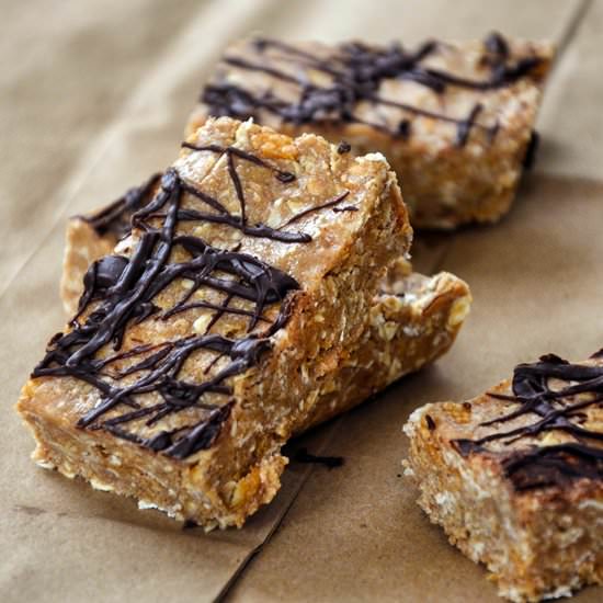 Chocolate Peanut Butter Protein Bar - Recipe photo by DailyBurn