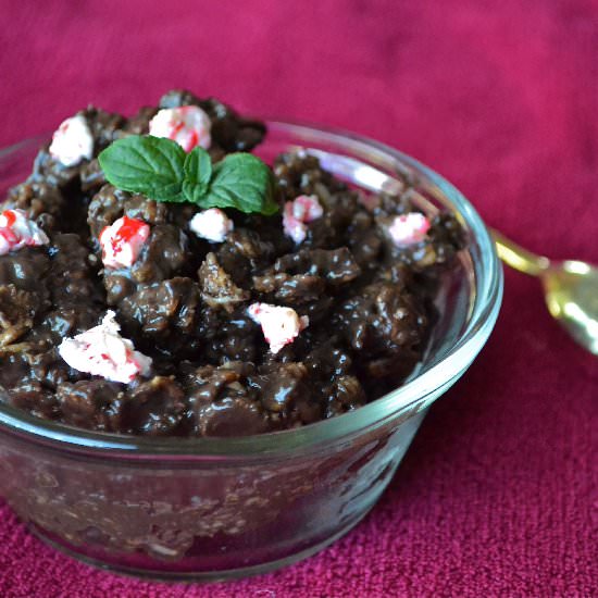 Mint Chocolate Oatmeal - Recipe photo by Sarahgrace1016
