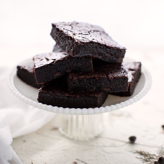 Vegan, Gluten-free Mochi Brownies - Recipe photo by BitterSweet