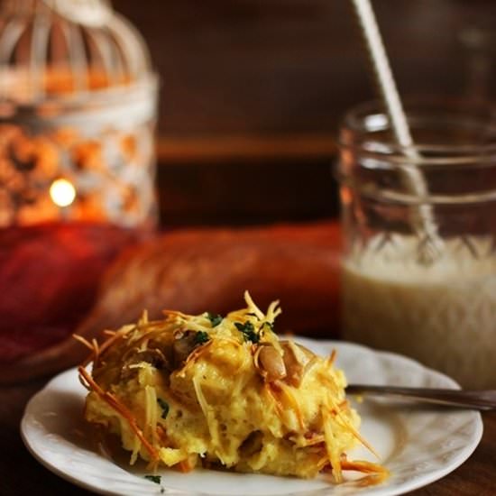Savory bread pudding - Recipe photo by lizasetiawan