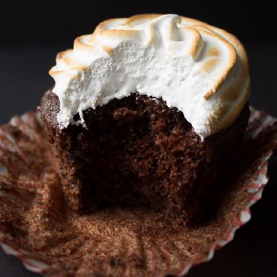 Chocolate Marshmallow Cupcakes - Recipe photo by thestylistquo