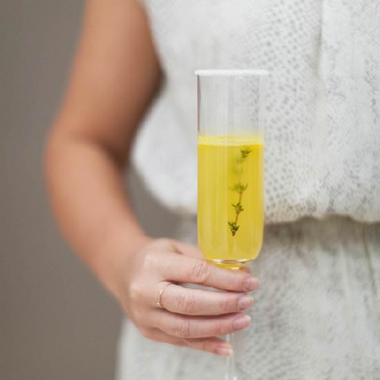 Florida Orange & Thyme Cocktail - Recipe photo by FigandHoney