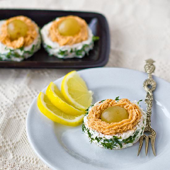 Appetizer with Salmon Pate - Recipe photo by Licuta Marin