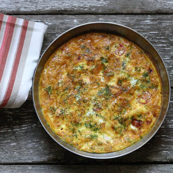 Salmon and Asparagus Frittata - Recipe photo by susiehomemaker